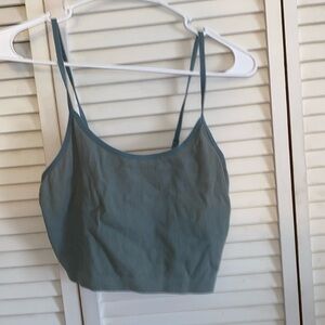 Women’s green tank top